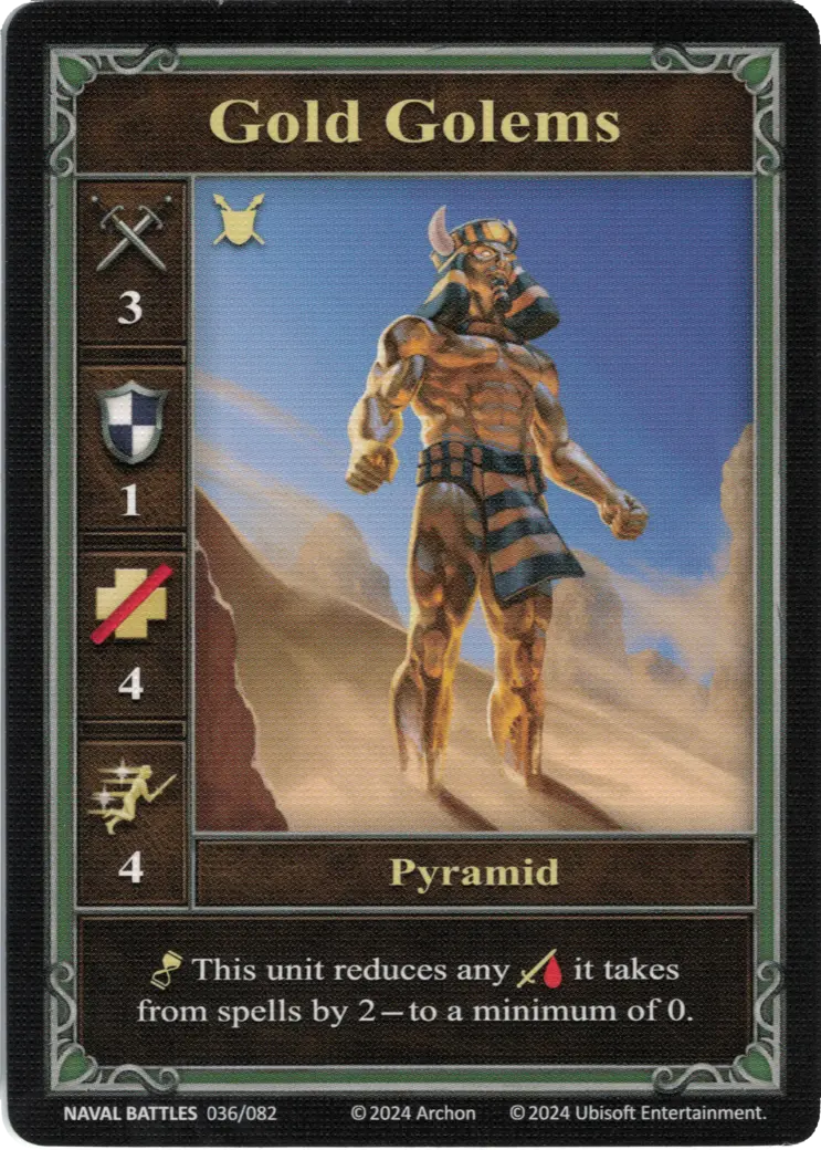 Pyramid Gold Golems